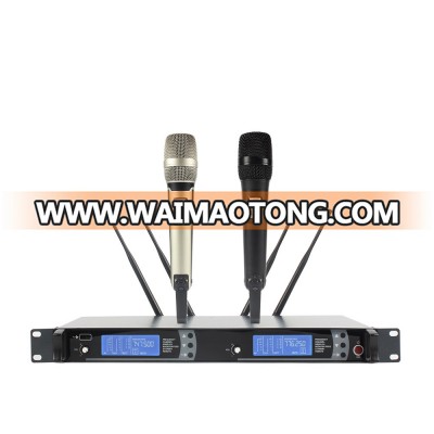 SKM-9000 Professional UHF Dual Channel Wireless Karaoke Microphone